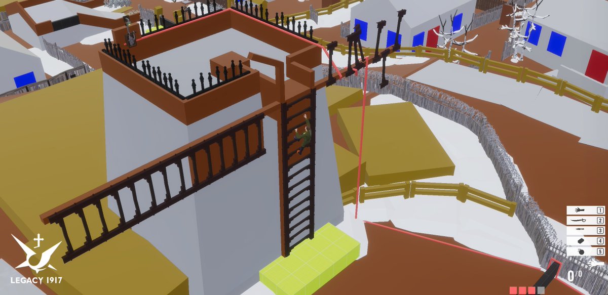MaxiDan24's tweet photo. Time for #Blocktober! There is a third version of one of the levels from #Legacy1917. I was working on this level with my collegues from @BearsSmileGames and I want to express my gratitude to them for endless playtest sessions. 

More #gamedev #leveldesign #indiedev #indiegame https://t.co/EwvZAEJ327