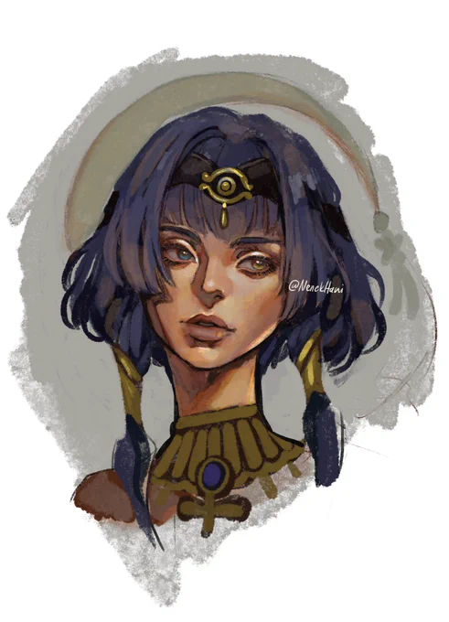 I needed to practice painting portraits again. So let's start with Candace. 