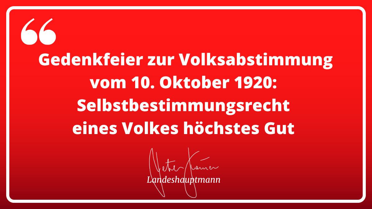 PeterKaiserSP's tweet photo. Es ist aktueller denn je darauf hinzuweisen, dass es Beispiele gibt, wie die Kärntner Volksabstimmung, wie wichtig es ist, an den Verhandlungstisch zurück zu kehren, um #Frieden zu erlangen. So die Botschaft der heurigen 10. Oktober-Feier in #Kärnten https://t.co/ZrbxihKs8L https://t.co/gPgMlkMQSa