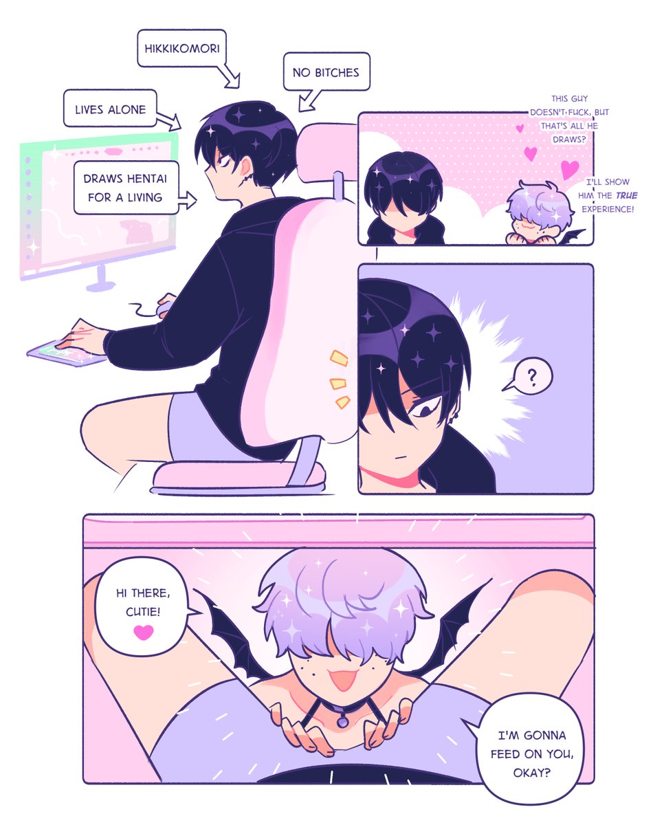 refrainbow's tweet image. 😈 time to eat! 😈