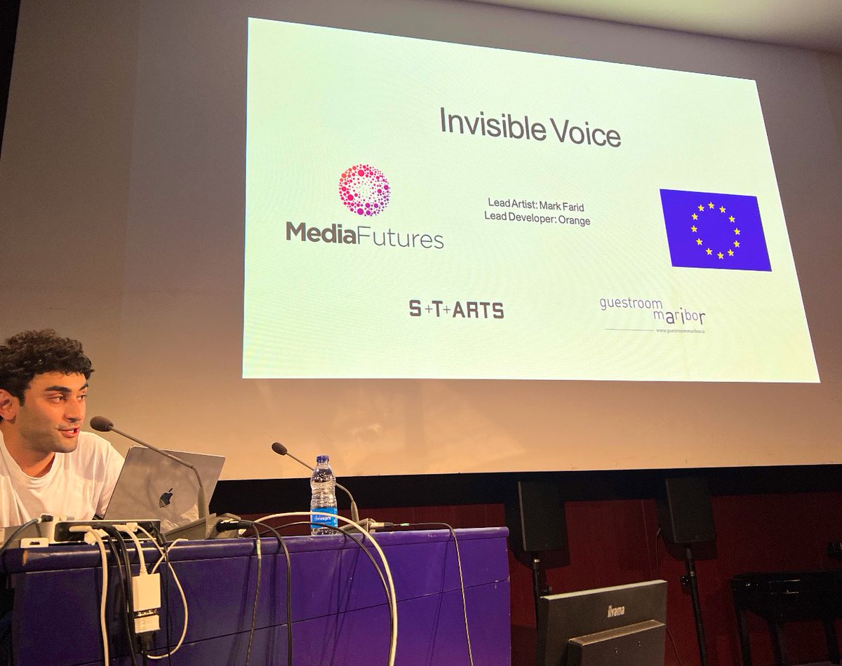 📌Presenting “Invisibile Voice”artist-led project to develop a free browser plugin that empowers individuals to make informed decisions about the websites and companies that they use.  <a href="/MorkForid/">Mark Farid</a> <a href="/MediaFuturesEU/">MediaFutures</a> <a href="/Ircam/">IRCAM</a> 

🔗mediafutures.eu/2nd-cohort-pro…