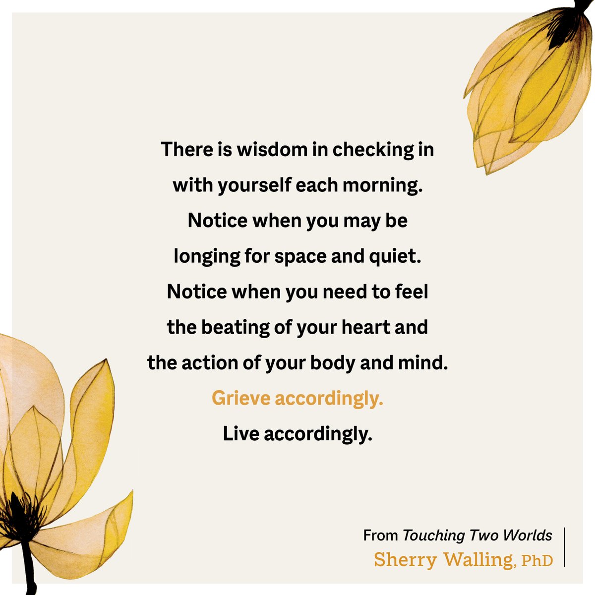 drsherrywalling's tweet photo. Today is #WorldMentalHealthDay2022 — an opportunity for us to embrace our sense of community and normalize mental health. Check in with yourself and others.💜
#touchingtwoworlds #grief #griefjourney https://t.co/V8hZMcWs9z