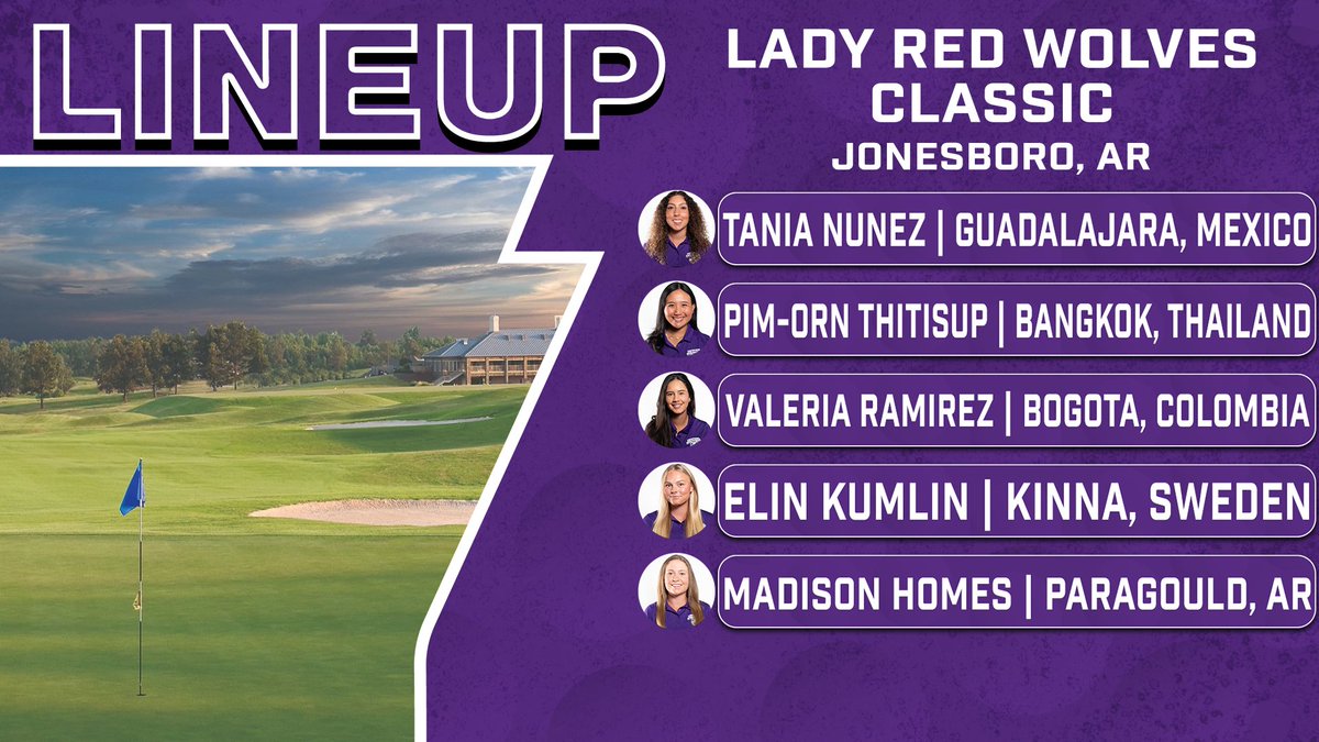 We're back on the course this morning, teeing off the Lady Red Wolves Classic! 

#BearClawsUp