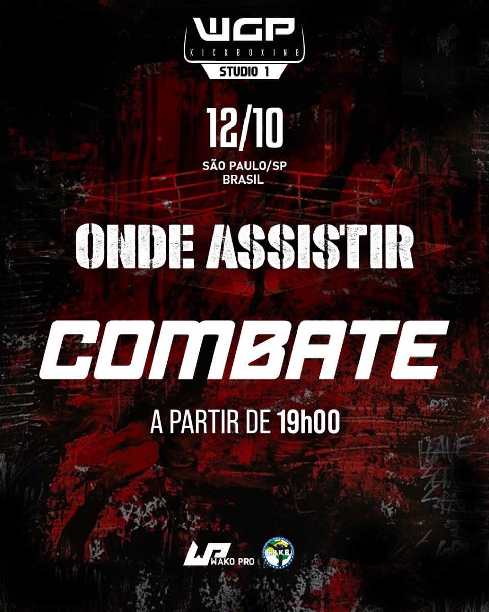 Tá chegando a hora! Façam suas apostas!

🥊#WGPStudio1
📅 12/10
🏆 Renzo vs Chacal
⌚ 19h
📺 Canal Combate
📍 São Paulo