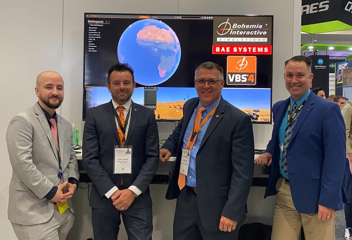 Team #BISim is ready to welcome you at #AUSA2022 at the @BAESystemsInc booth #7227. We are demonstrating our #VBS4 virtual simulation product, its wide range of training capabilities, and remarkable ease of use for even first-time users. #AUSA2022