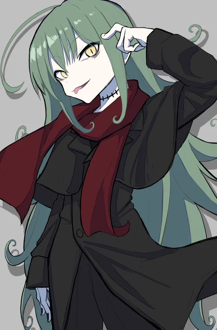 あっきらせつさん()とこのうわばみちゃんを描きました 