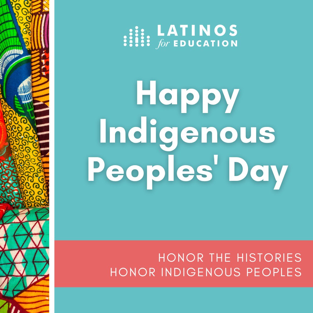 Indigenous history is Latinx history. Happy #IndigenousPeoplesDay.