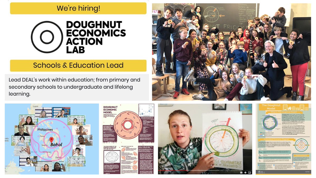 Calling innovative educators &amp; learning designers! We're seeking a fab new team member to bring Doughnut Economics to life in classrooms &amp; textbooks - could it be you / someone you know? Pls RT - what an opportunity to empower students with new ideas!... doughnuteconomics.org/news/58