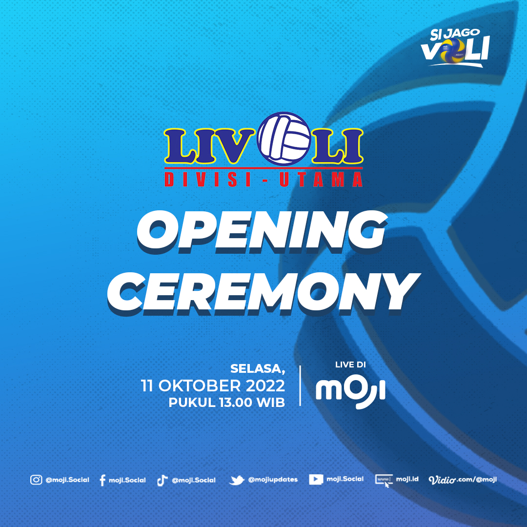 mojiupdates's tweet photo. Jangan sampai terlewatkan ya guys, catet dan pasang alarm nih pertandingan Livoli Divisi Utama 2022 antar Tim kesayangan kamu

Selasa, 11 Oktober 2022
Live hanya di Moji

#itsmoji #everydayexcitement #livolidivisiutama #livoli2022bangkitkanmentaljuara https://t.co/4TlRut0dsO