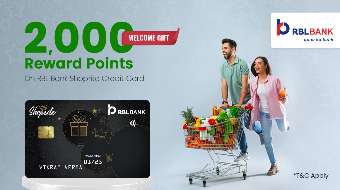 Get rewarded for grocery shopping and many more with RBL Bank Shoprite Credit Card. Apply today and enjoy various benefits and rewards! bit.ly/3ysHNCe #CreditCard #Rewards #RewardPoints #Offers #WelcomeGift #RBLBank #ApnoKaBank