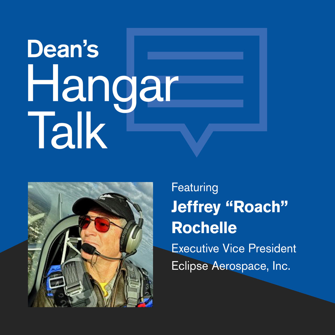 Don’t miss this upcoming in-person talk with a decorated aviator in the Q Hangar coming soon.    The COA welcomes former F-16 and “Thunderbird”  Pilot, entrepreneur and ERAU alumnus Jeffrey “Roach” Rochelle (`92) to the next Dean’s Hangar Talk Speaker Series.
