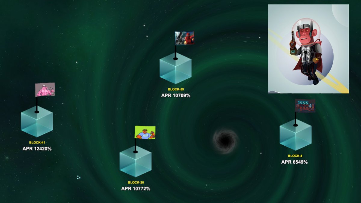 cb_fff7123's tweet photo. @NoahmurphyNFT Check out @1000Blocks and mint your #SpaceApe! Infinite battles is ongoing and players are benefitting from the high yield APRs that can reach as high as 12420%! Buy $BLS, and start your infinite battles! See you in SPACE! https://t.co/m7ERaMqmdI