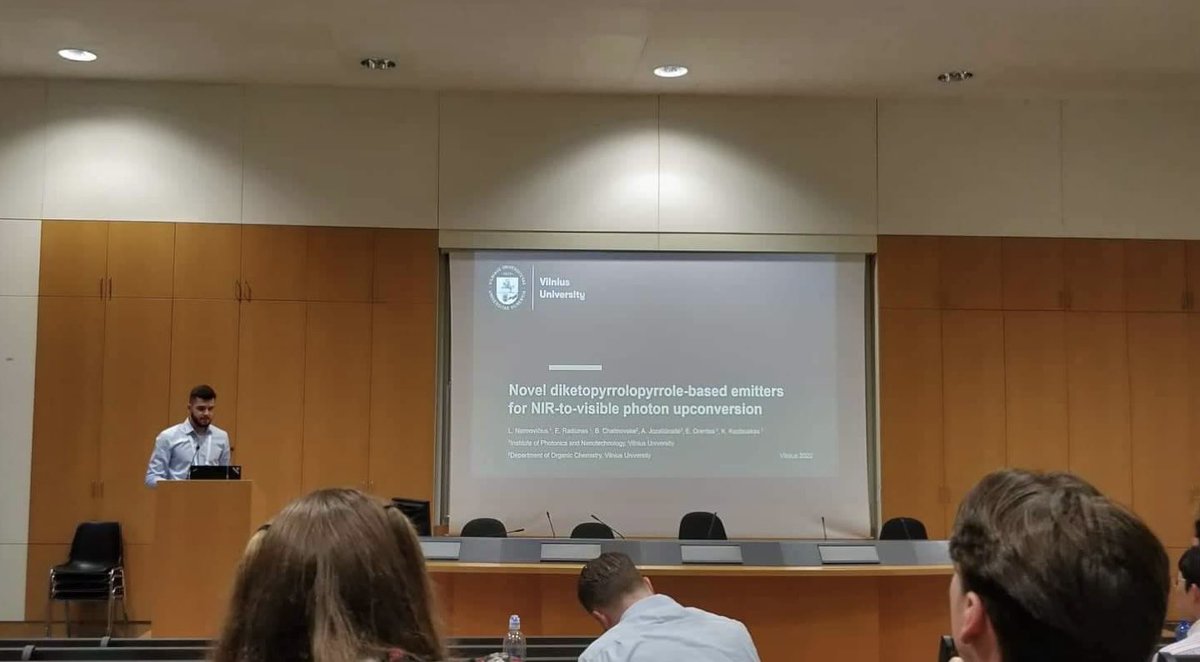 Delighted to present novel DPP-based compounds for NIR-to-vis photon upconversion at #ISPF2! Looking forward to the exciting conference 🎉