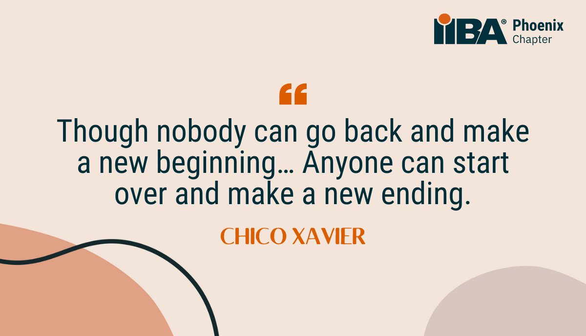 💭 You can start over!
#iibaphoenix #iiba #motiviation #inspiration