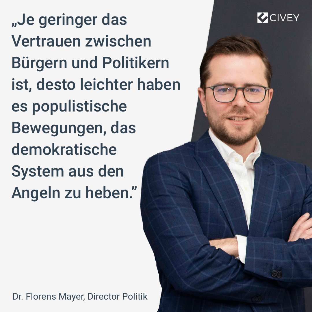 Wahlen sind ein Seismograph für das #Vertrauen, das die Menschen den Politikern des Landes schenken. Warum die Bürger der #Politik in der Regel allerdings eher einen Misstrauensvorschuss entgegenbringen, erklärt Dr. <a href="/FlorensMayer/">Florens Mayer</a> in der <a href="/pundk/">Redaktion p&k</a>: politik-kommunikation.de/politik/misstr…