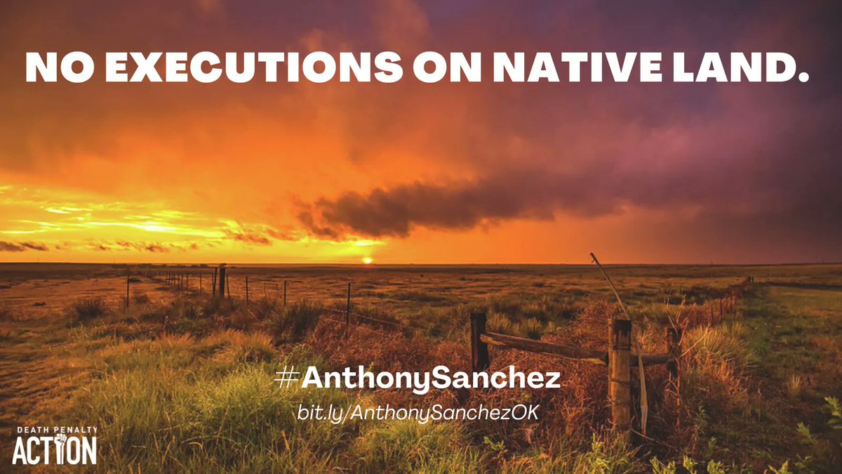 This #IndigenousPeoplesDay, #StopExecutions on Native lands/of native people. #AnthonySanchez, a member of #ChoctawNation, faces execution 4/6/23 on Choctaw territory. #Choctaw leaders oppose executions taking place on their land.  buff.ly/3RME0q7 #Oklahoma25