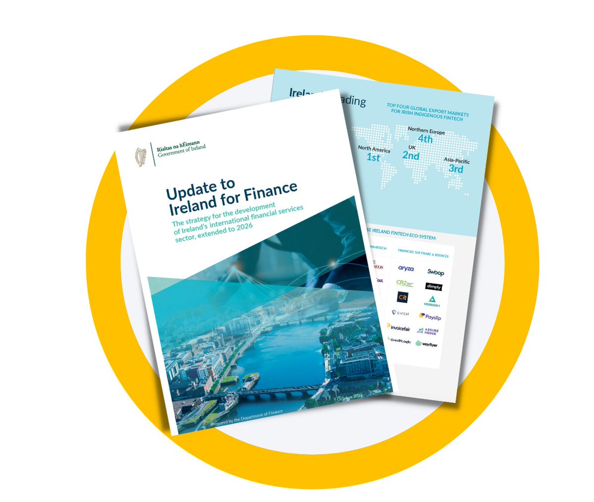 befinancefair's tweet image. InvoiceFair is honoured to be name checked in the Irish Government's updated 'Ireland for Finance' strategy, alongside many other outstanding Irish Financial Sector companies. You can download the full strategy here: bit.ly/3VaPUNL