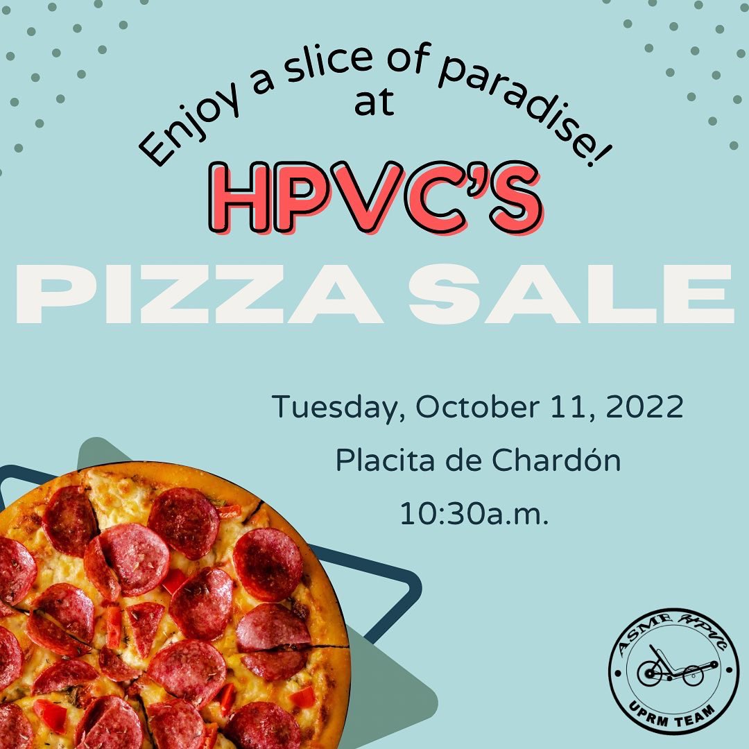 HpvcUprm's tweet photo. We will be having two sales in the same day!
First, our waffle sale has been rescheduled to tomorrow at 8am, followed by our pizza sale at 10:30 am. We’ll be at Placita de Chardón. 
Whether you want to join us for breakfast or lunch (or maybe both!) we hope to see you there. 😋 https://t.co/vi680PnZGh