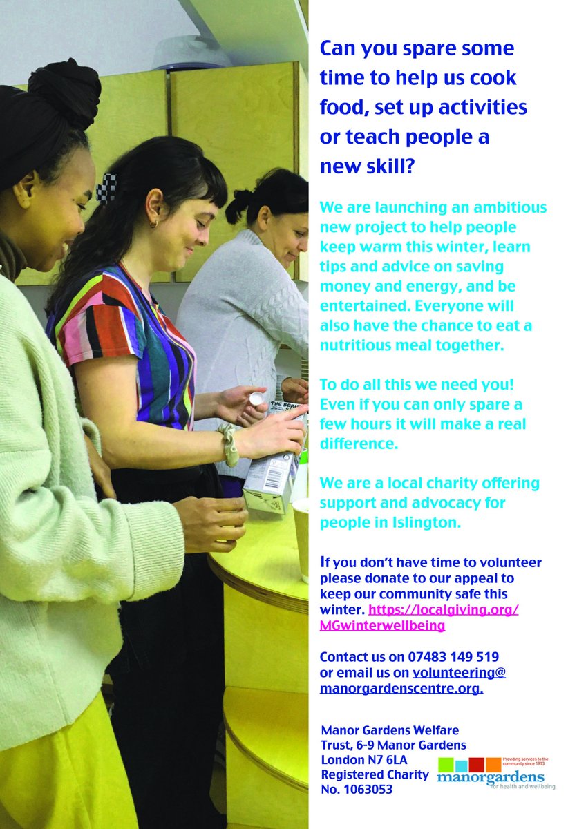 Do you have some spare time this winter and want to help your local #community? We need #volunteers to support our #Winterwellbeing programme to support vulnerable people this winter. Contact us on 07483 149 519