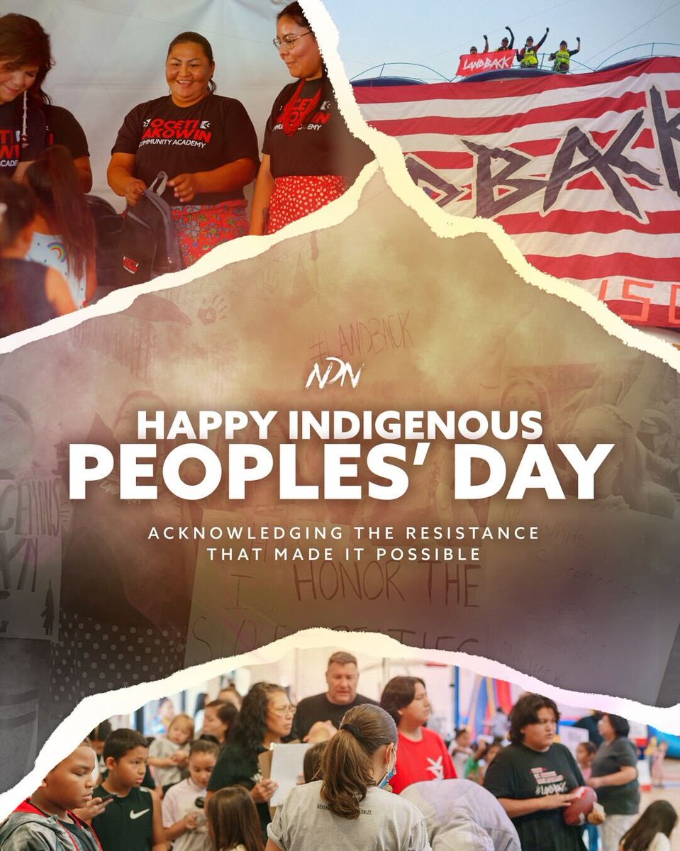 Celebrating the continuation of Indigenous Resistance that made Indigenous Peoples’ Day possible. ✊🏿✊🏽✊🏻✊🏾 Wishing you all a lifetime of Indigenous joy, may we all forage for a better world for our existence. Happy #IndigenousPeoplesDay ⚡
