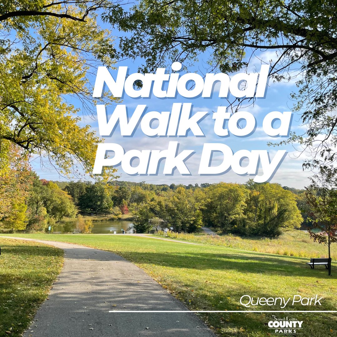 Today is National Walk to a Park Day! 🚶‍♀️ 🌳👟 Which park is your favorite? Click the link to see County park locations: stlouiscountymo.gov/st-louis-count…
