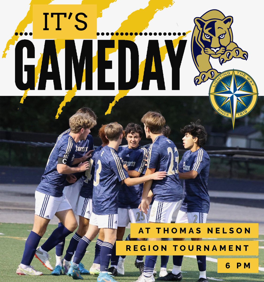 EtownHighSoccer's tweet photo. ‼️ REGION TOURNAMENT GAME ‼️

📍 Thomas Nelson
🆚 Bethlehem 
⏰ 6 PM

ᴡɪɴɴᴇʀ ᴀᴅᴠᴀɴᴄᴇꜱ ᴛᴏ ʀᴇɢɪᴏɴ ꜰɪɴᴀʟꜱ ᴏɴ ᴡᴇᴅɴᴇꜱᴅᴀʏ 💪🏽⚽️

#PantherPride https://t.co/b0nBsZMQyU