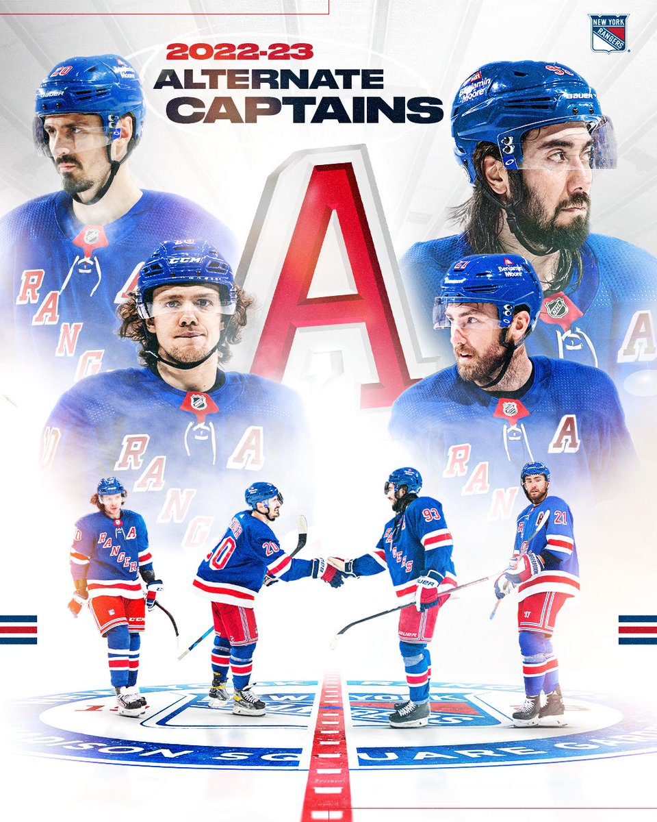 NYRangers's tweet photo. Grade 🅰️'s. 

Congratulations to this season's leadership group! https://t.co/RN07uTL5Gx