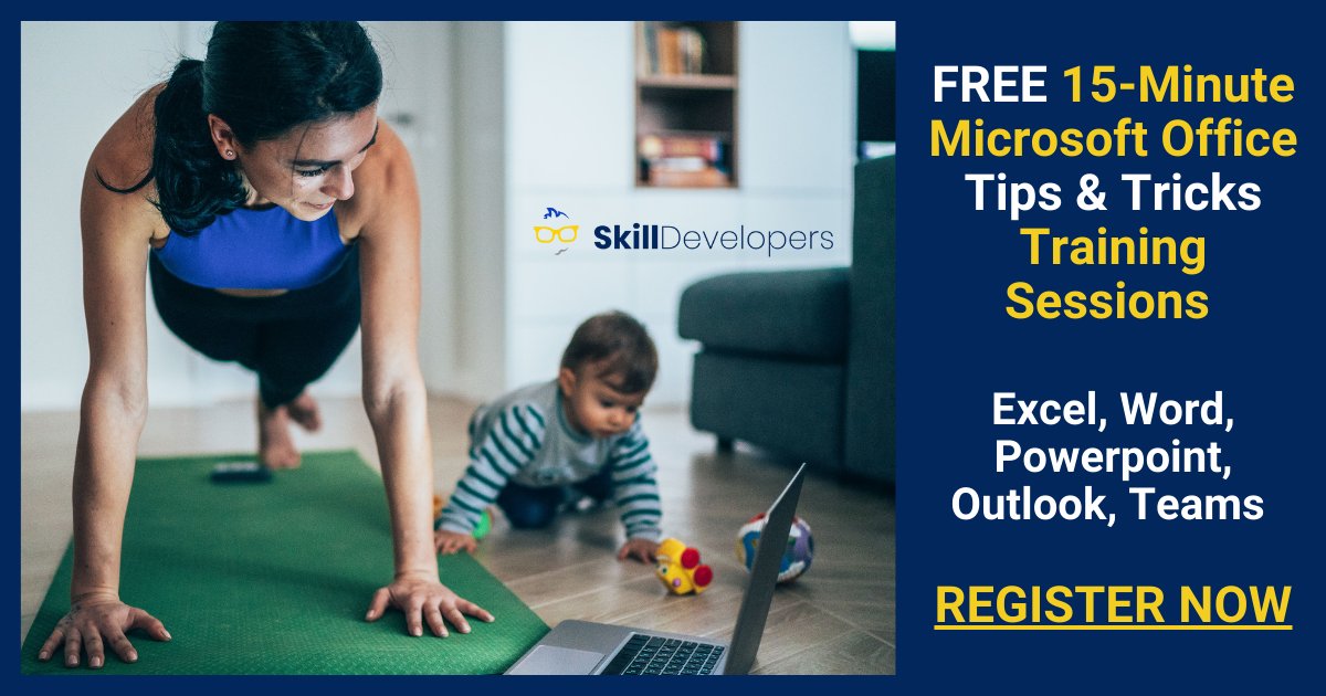 Learn more &amp; register here ow.ly/Jmo850Ht6hC for our Free 15-Minute Live-Online Microsoft Office Tips &amp; Tricks Training Sessions (Excel, Word, Teams and more) to help you upskill, advance your career, and get things done. Invite others or bring your team! #FreeTraining