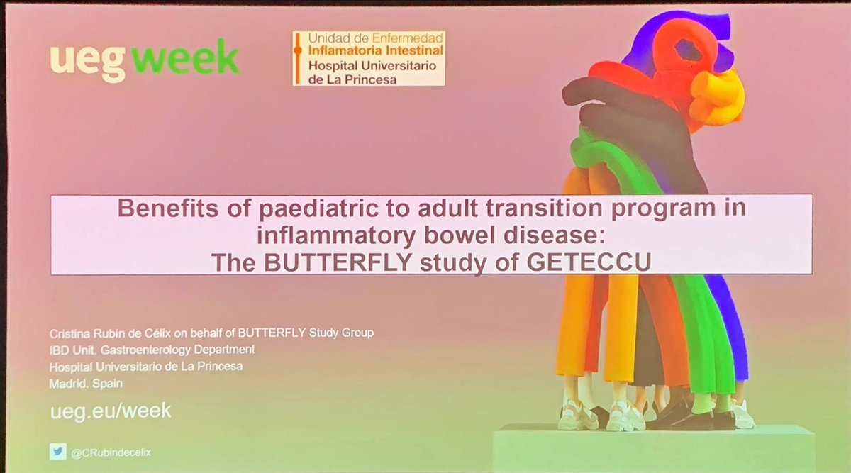 Transition BUTTERFLY <a href="/geteccu/">GETECCU</a> study! Amazing presentation by one of our young talents <a href="/CRubindecelix/">Cristina Rubín de Célix</a> #SomosGETECCU