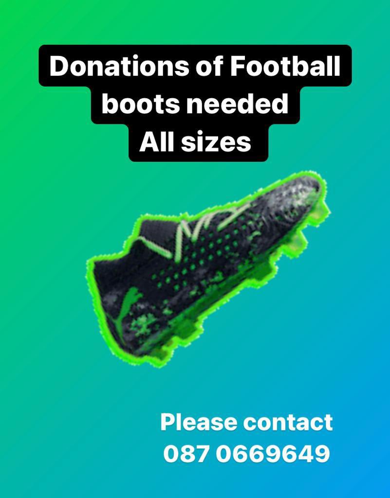Donations needed - we are looking for mens astro turf football boots, sizes 42,43 & 44 🙏🏼