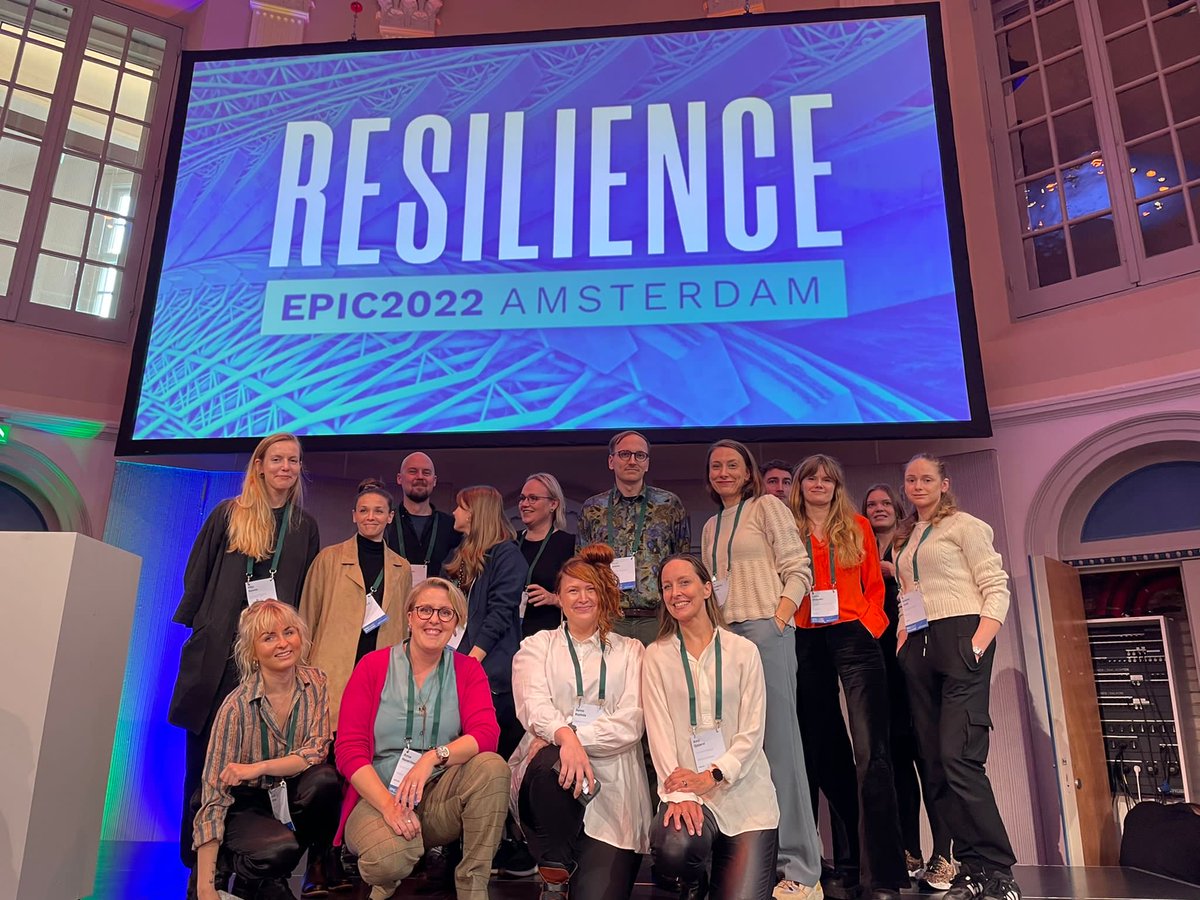 #epiconference 2022 team Finland 🇫🇮 (most of it at least!)

⁦<a href="/rosettaxv/">Sanna Rauhala</a>⁩ ⁦<a href="/Anni_Ojajarvi/">Anni Ojajärvi</a>⁩ ⁦@Ahaverine⁩ ⁦<a href="/jjuulihilska/">Juuli Hilska</a>⁩ et al.