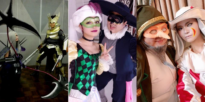 たつきさん()との10年の思い出。たつきさんのアルレッキーノもめちゃくちゃかっこよくて好きなのでまた併せしたい 