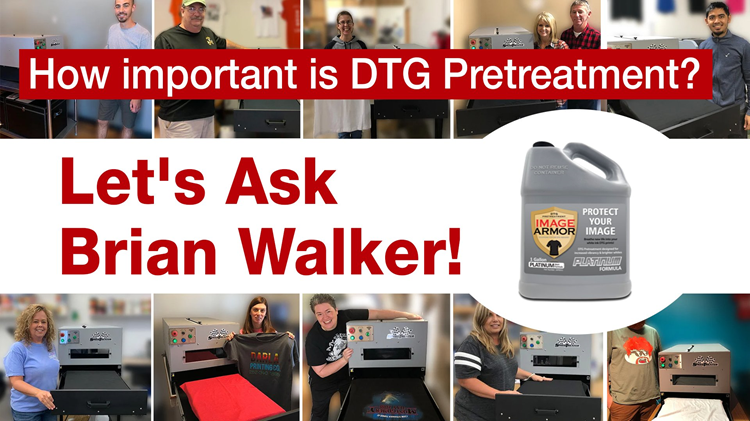 How important is the pretreatment process to DTG printing? "It's essential," says Brain Walker from Image Armor &amp; RTP Apparel.
@TerryCombsAZ  &amp; <a href="/JayBusselle/">Jay Busselle</a> had a training webinar with Brian to talk about pretreatment.

youtube.com/watch?v=7vjdyQ…
#DTG #DTGprinting #ImageArmor
