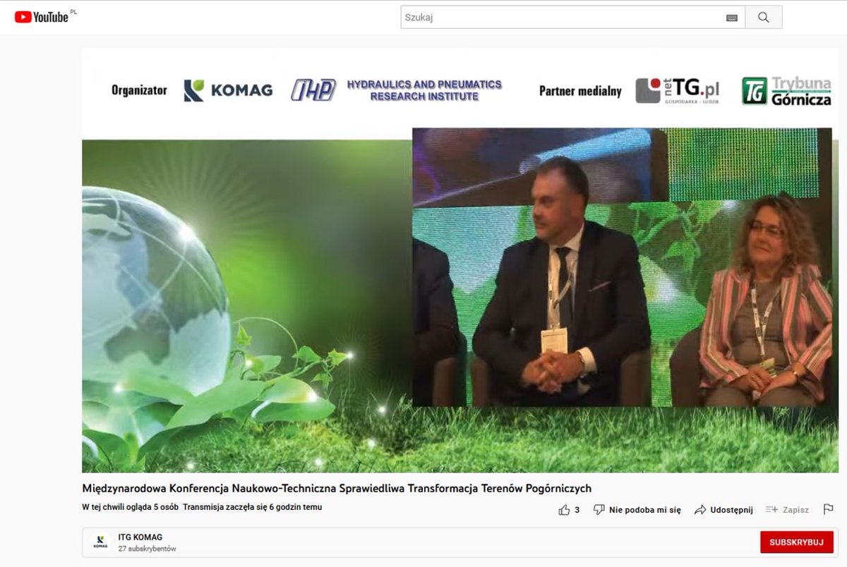 IETU_PL's tweet photo. Międzynarodowa Konferencja @ItgKomag - panel dyskusyjny przedstawicieli nauki – Sprawiedliwa Transformacja Terenów Pogórniczych z udziałem @PogrzebaMarta – Dyrektor @IETU_PL
#sprawiedliwatransformarcja #terenypogórnicze
#Miscomar #Mod4GrIn https://t.co/MHcxCJeq2u