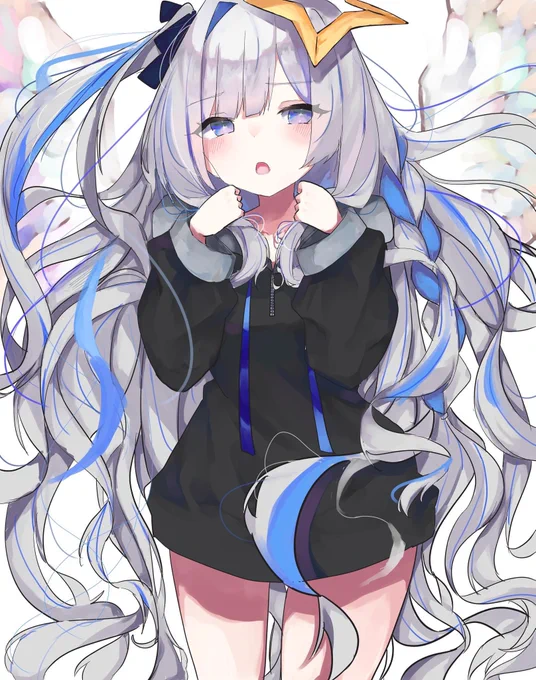 1いいねで1mm髪が伸びるかなた結果は297.3cmでした、 #かなたーと  #天音かなた #ホロライブ 