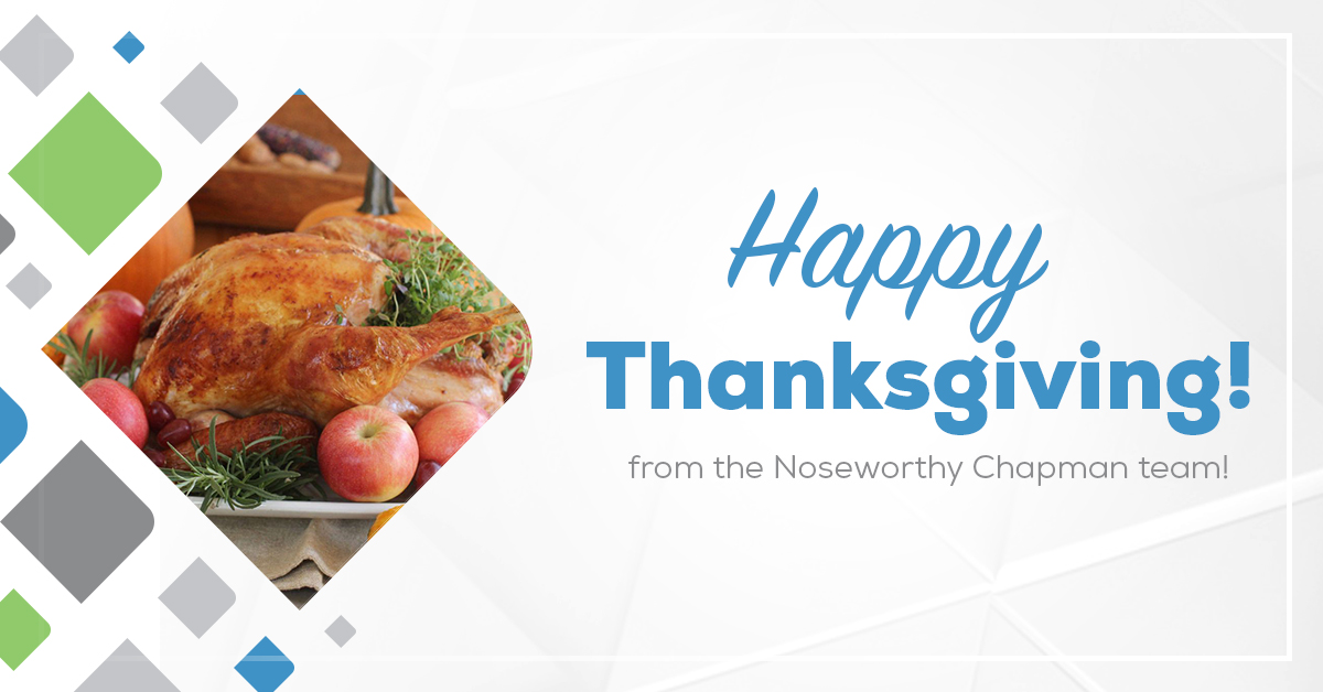 nccpas's tweet photo. Wishing you all a very Happy Thanksgiving, from everyone at Noseworthy Chapman! 

We hope your day is filled with great food and great company. https://t.co/wKlBkjeht4