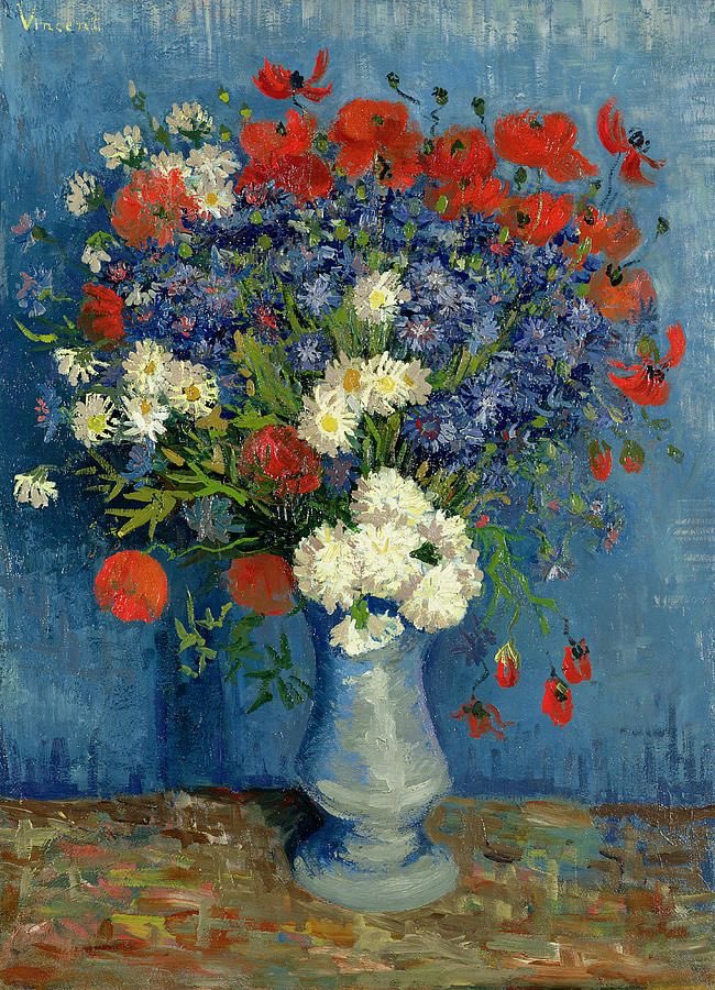 sophrisyne's tweet photo. Vincent van Gogh’s flower paintings https://t.co/0FLEUDgdu7