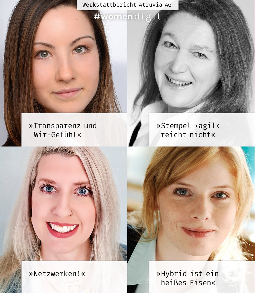 womendigit's tweet image. Mit unserem Praxislaboratorium &quot;#AgileOrganisation als Chance für Frauen&quot; bei der @atruvia_ag wollen wir #Genderdiversity voranbringen. Vier weitere Stimmen aus dem Lab sind jetzt online 👉bit.ly/3T7D3Kf. #Experimentierräume #hybridwork #Empowerment @INQAde @AndreasBoes