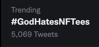 BananaHam420's tweet photo. ok, which one of you lot did this #GodHatesNFTees 
🤣👇🍌🚀 https://t.co/pLDwe2FigN