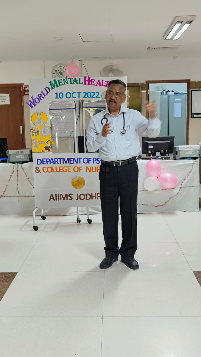 Patient Led Education Activity held at Psychiatry Ward today on the occasion of 'World Mental Health Day' - Organized by College of Nursing and <a href="/Aiims_Jodh_Psy/">AIIMS Jodhpur Psychiatry</a>
  at <a href="/aiims_jodhpur/">AIIMS Jodhpur</a> !