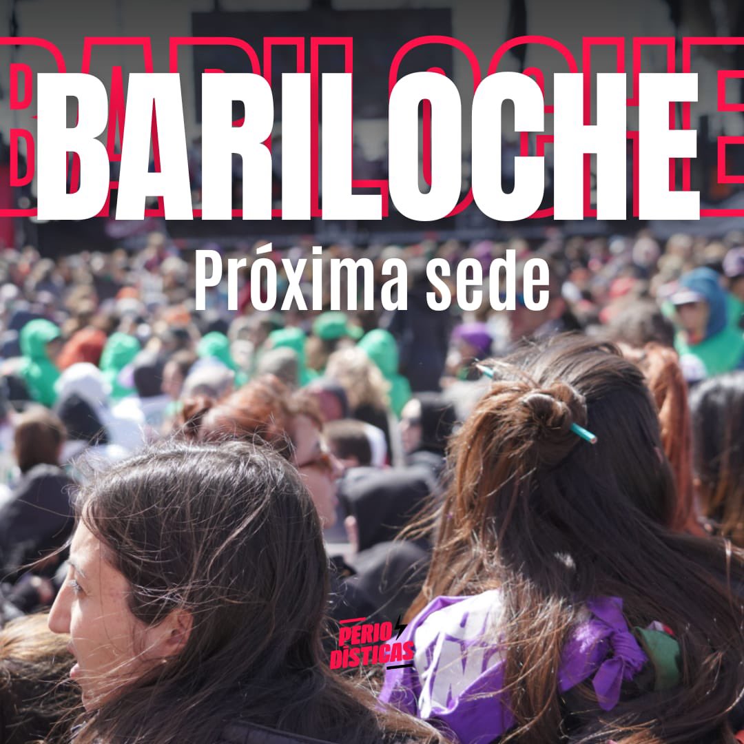PeriodisticasSl's tweet photo. 🔴 Río Negro ahí te vemos!⚡️

Por ovación mayoritaria, la sede del próximo Encuentro Plurinacional de mujeres, travestis, trans, no binarixs e intersex será San Carlos de Bariloche.

#RioNegro2023 
#EncuentroPlurinacional https://t.co/LQu66WxNP7