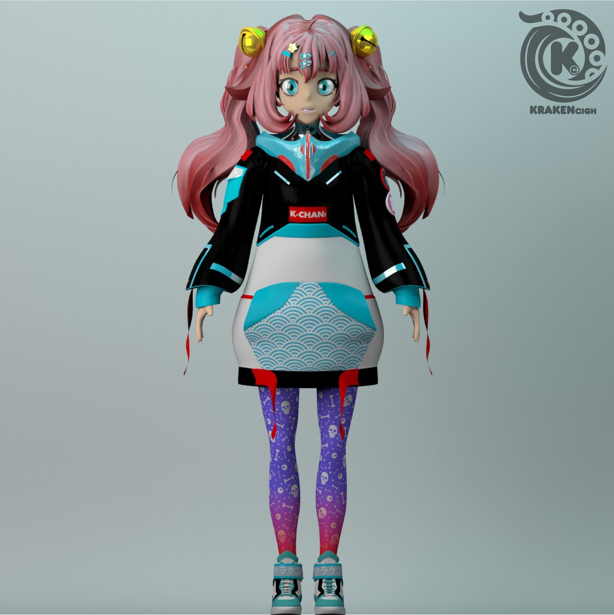 krakencigh's tweet photo. OC anime style character modeling, done in maya and rendered by mental ray.
ᕙ(`▿´)ᕗ 3D modeling and texturing by @krakencigh
#maya #photoshop #art #animeart #animedrawing #followme #mentalray #3d #3dart #3dgirls #render #3dgirls #digitalart #originalcharacter. https://t.co/PYzyK58hGO