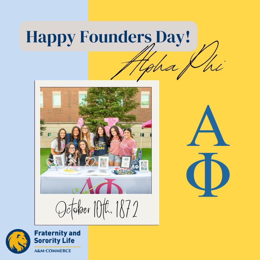 Happy founders day to the women of Alpha Phi!
