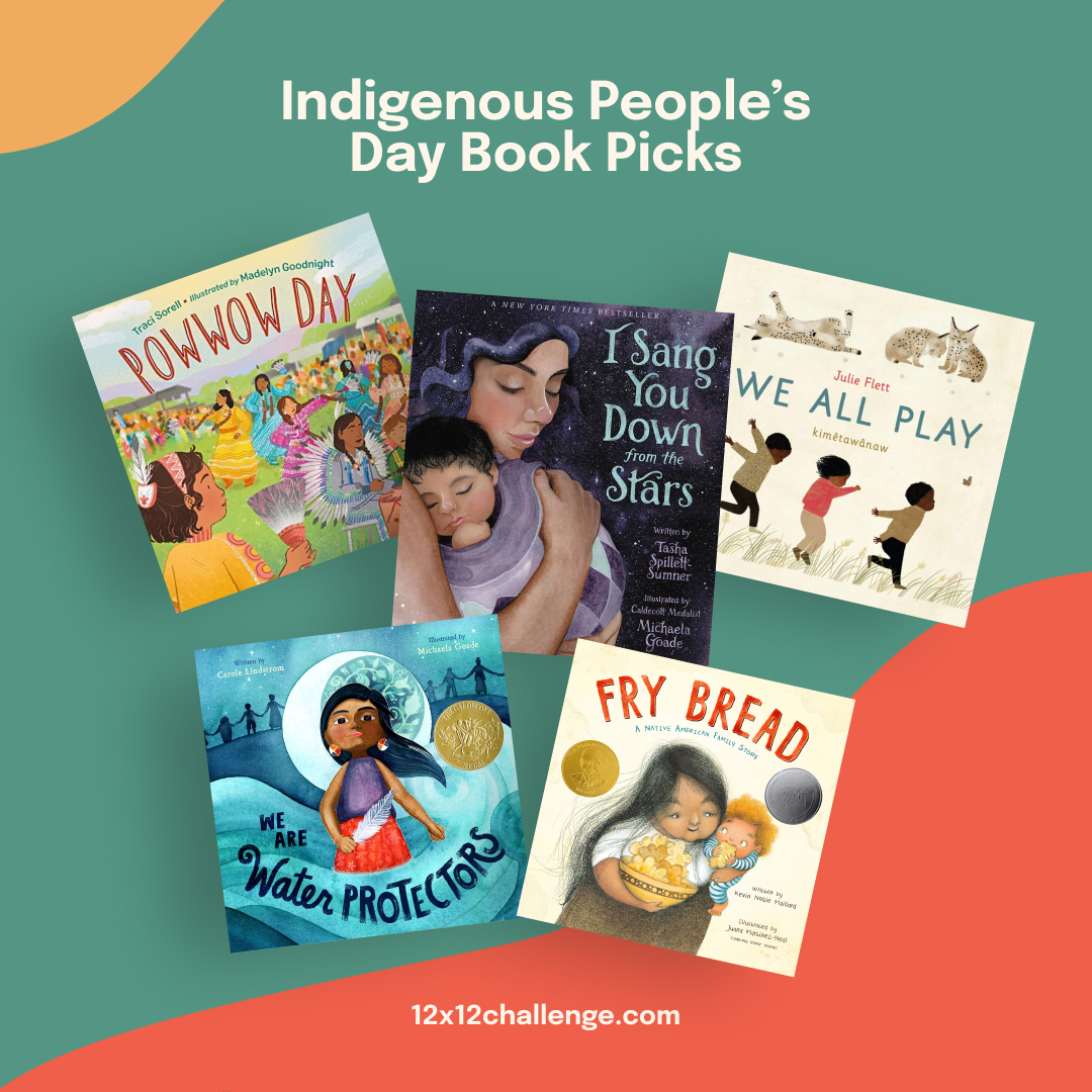 Happy #IndigenousPeoplesDay! Here are some of our favorite #picturebooks by #indigenousauthors & #indigenousillustrators. Read these, and more, today and every day! Tell us your favorites in the comments. #12x12PB #amreading #kidlit