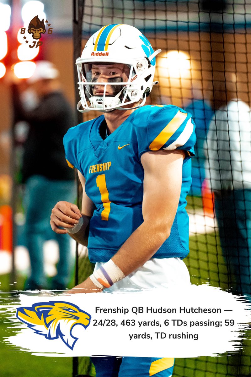 806hsscmedia's tweet photo. Hudson absolutely scorched Midland Legacy.. He is up for Mr. Texas Football High School Player of the week! 7 total Touchdowns and was 24-28👀👀
Wow! #806hsscmedia 
Go vote for him at:
https://t.co/Rky9wcDuRd https://t.co/BuJmQVi9og