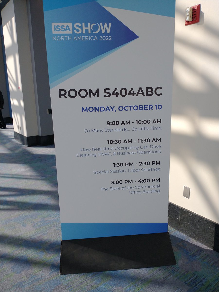SRT Labs (@srtlabs) on Twitter photo If you're at the <a href="/ISSAShowNA/">ISSA Show North America</a> today, come see our talk at 10.30a on using building occupancy data to optimize cleaning processes and HVAC automation. #ISSSAShow If you're at the <a href="/ISSAShowNA/">ISSA Show North America</a> today, come see our talk at 10.30a on using building occupancy data to optimize cleaning processes and HVAC automation. #ISSSAShow