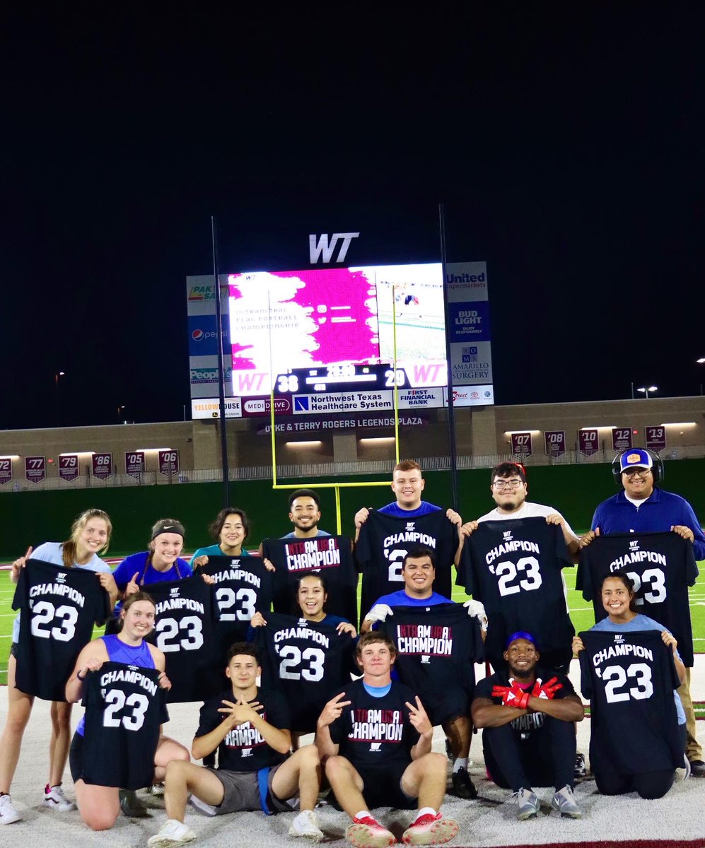 WTIntramurals's tweet image. 2022 Flag Football Intramural Championship Winners 🏈🎖