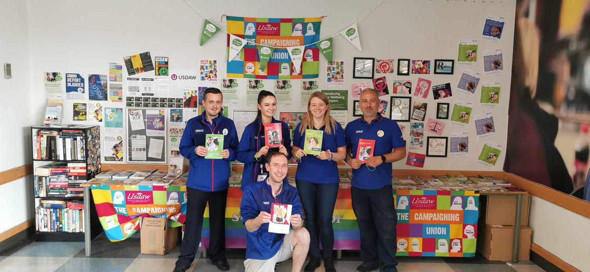 UsdawK227's tweet photo. A massive well done to the Reps and Members of Branch K227 at Tesco Bury today, promoting #MentalHealthDay2022 with @UsdawUnion in their workplace!

You are never alone in the union! 

#ItsGoodToTalk https://t.co/pGLlYRtFFJ