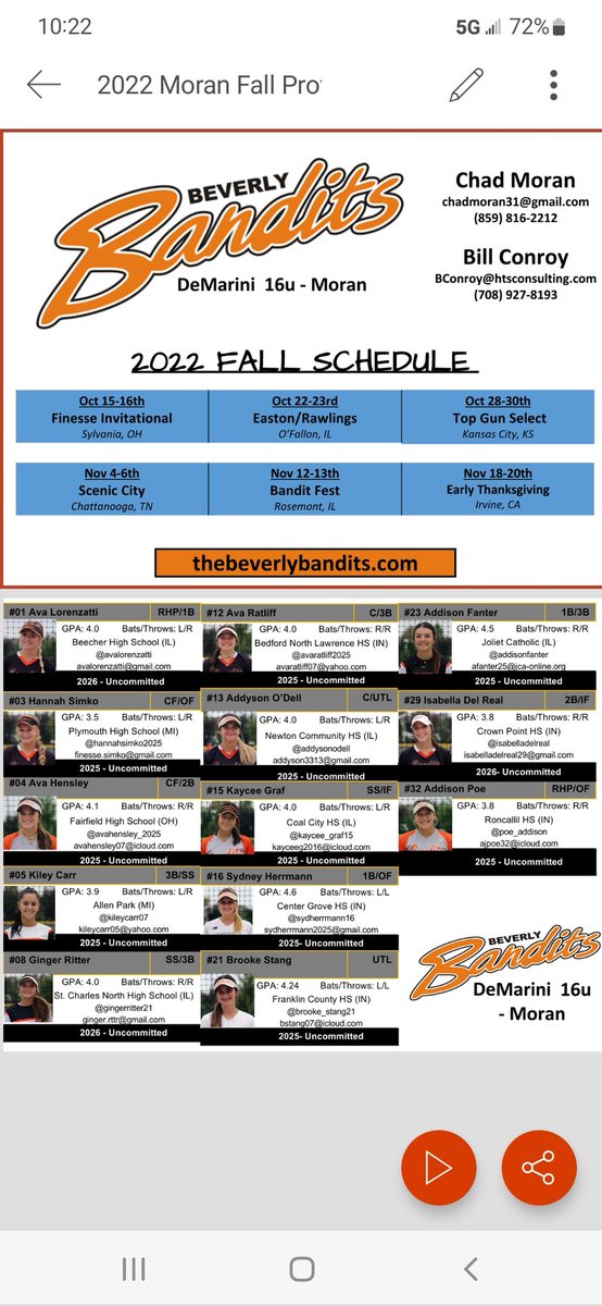 DemariniBandits's tweet photo. Here we go again, 6 straight weeks we will be getting after it.  Playing a great schedule, at some great locations!

See our 22/23 roster!!

#Bandit4life https://t.co/4qKyFEwDe3