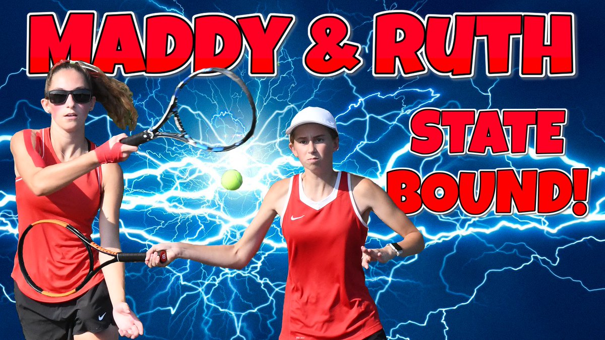 Congratulations to Maddy Diefenthaler and Ruth Krause for advancing to the Tennis Doubles State Tournament! Their first match is at 2:00 pm on Thursday (10/13). Good luck ladies!!! #Raiderstrong #PulaskiRedSea
